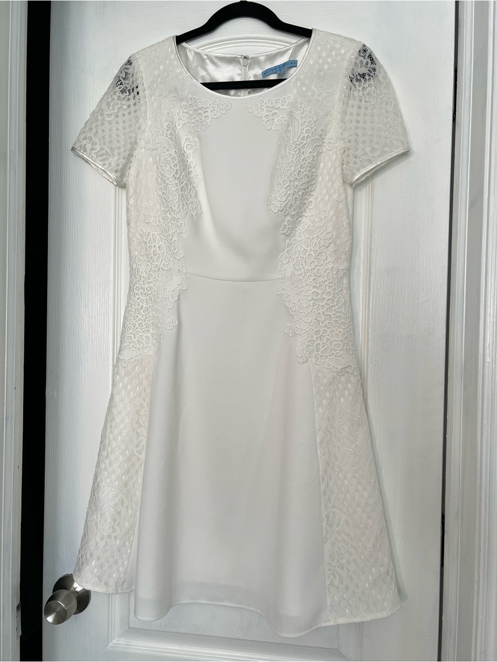Antonio Melani Adrienne Ivory Lace Midi Dress 8